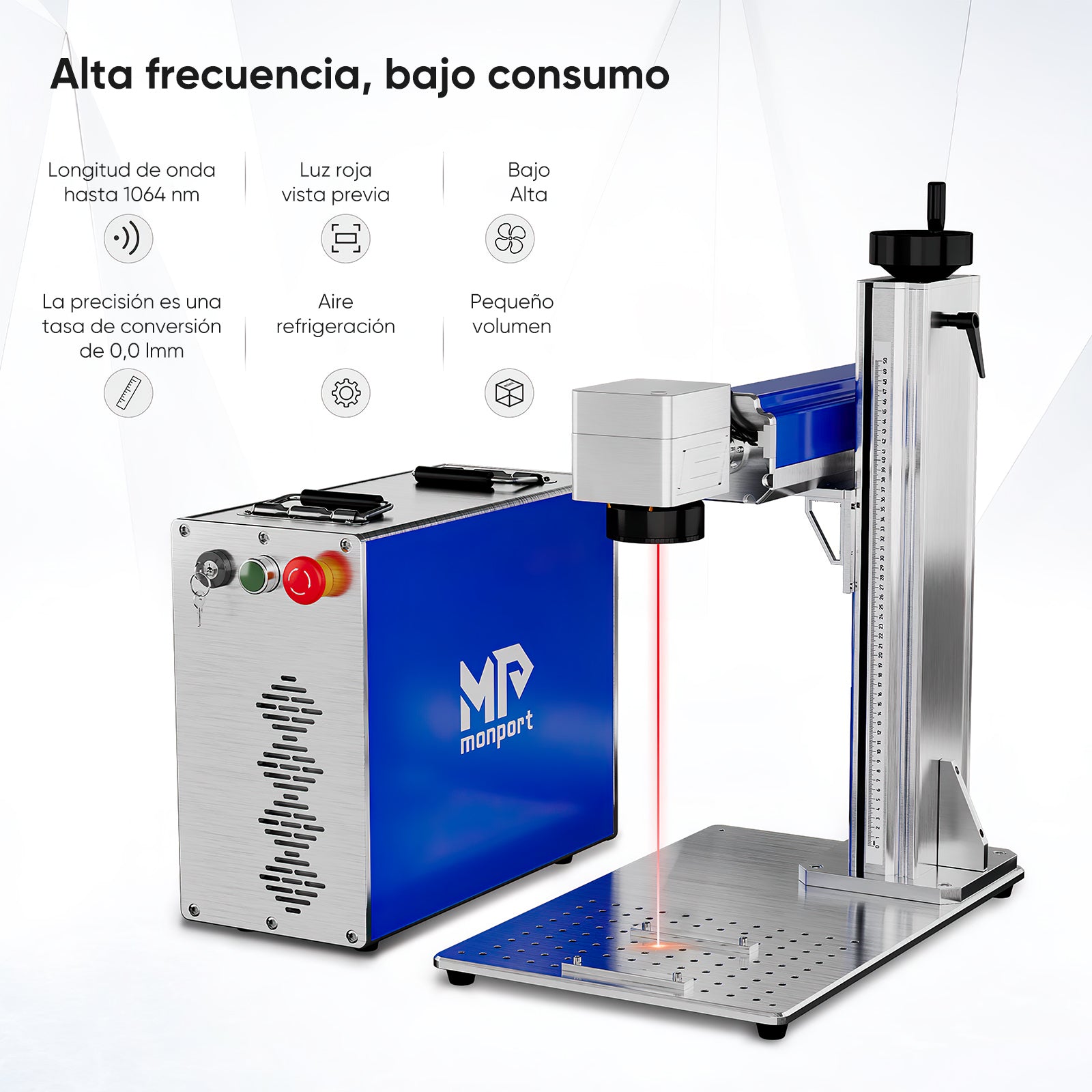 Grabador láser de fibra Monport de 30W (5.9