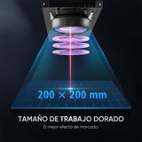 Grabador y marcador láser de fibra integrado Monport GA mejorado de 50W con enfoque automático