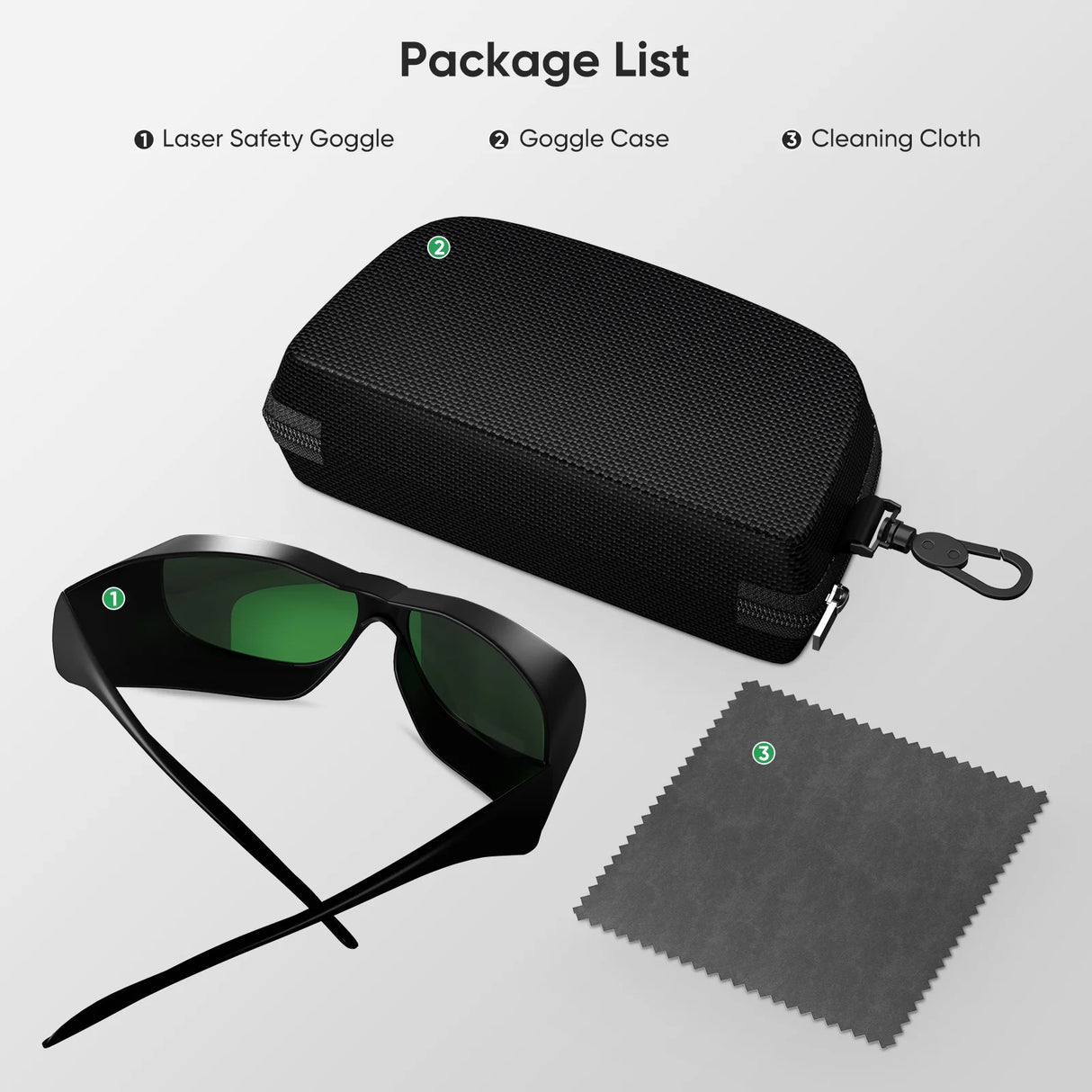 Gafas protectoras para grabadores láser de fibra - 1064 nm - OD7