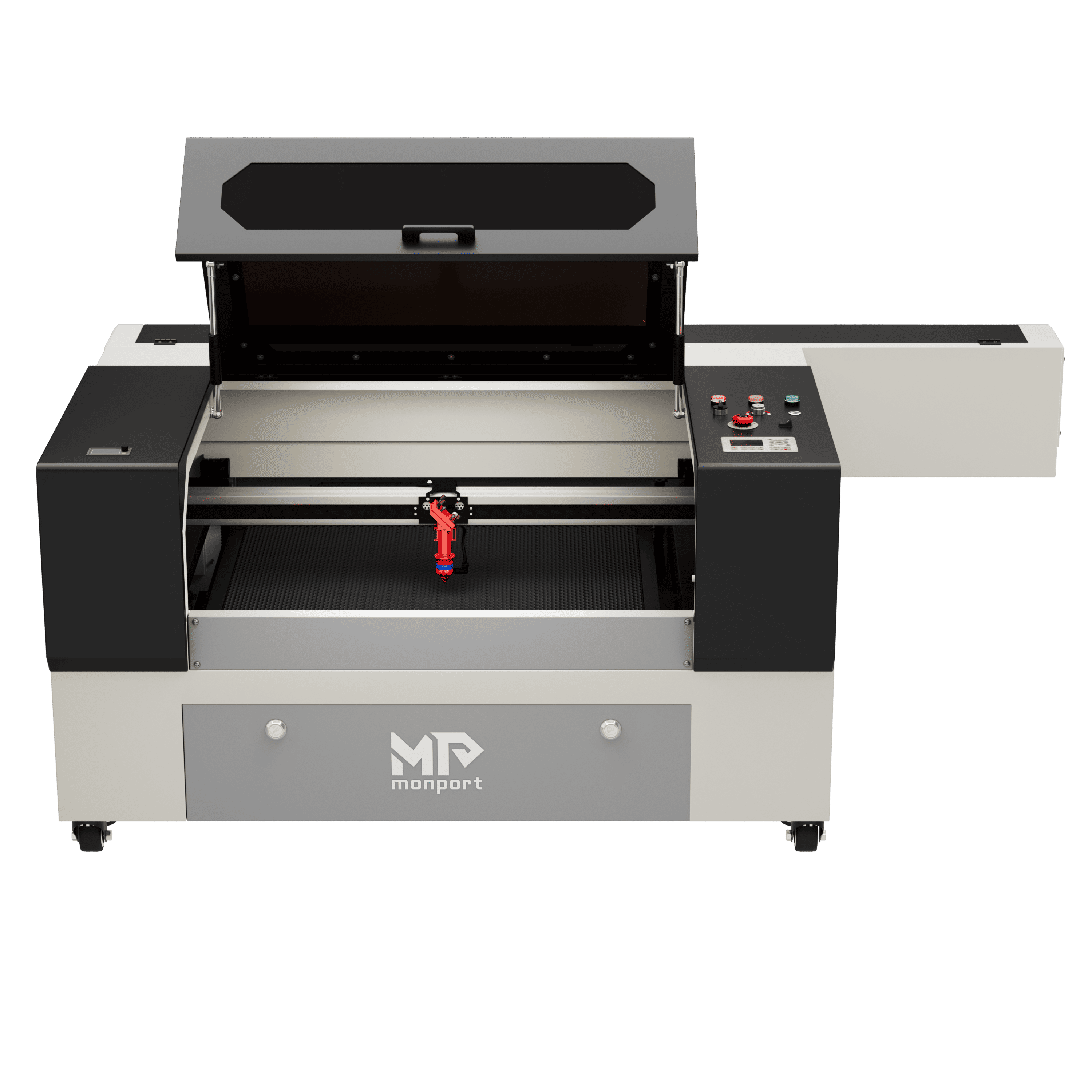 Máquina cortadora y grabadora láser CO2 Monport 100W (500x700mm) con enfoque automático
