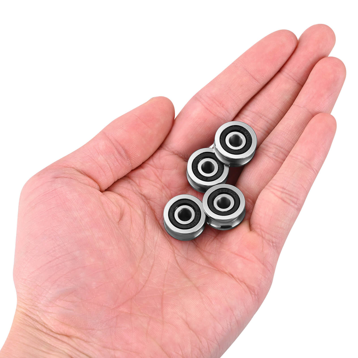 Monport Track Guide Ball Bearing 4pcs 40w-150w m¨¢quina de grabado l¨¢ser CO2 (5 mm x 17 mm x 8 mm)