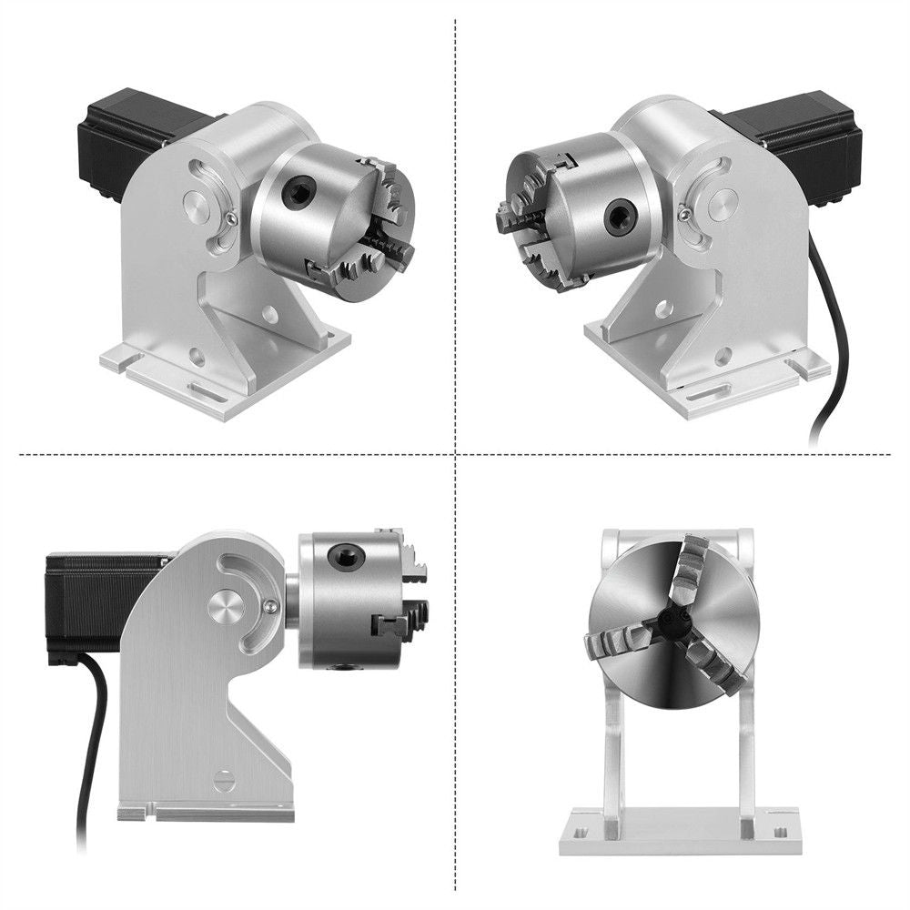 Monport 80MM triple eje de rotaci¨®n trasero montado (s¨®lo para grabado en fibra)