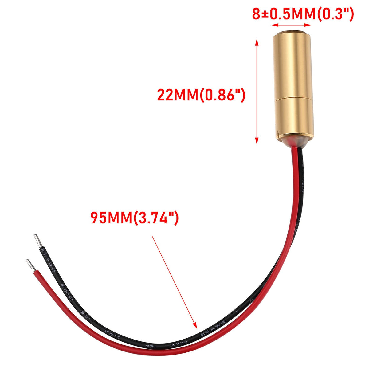 Puntero l¨¢ser de punto rojo Monport, m¨¢quina de grabado l¨¢ser CO2 de 40w-150w