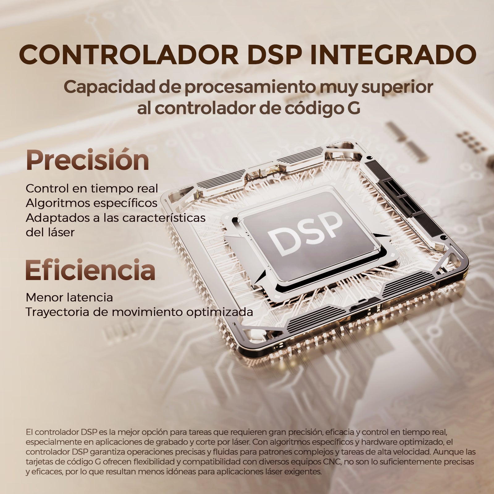 Monport Reno65 Pro Grabadora y Cortadora Láser de CO2 de Sobremesa de 65W (24